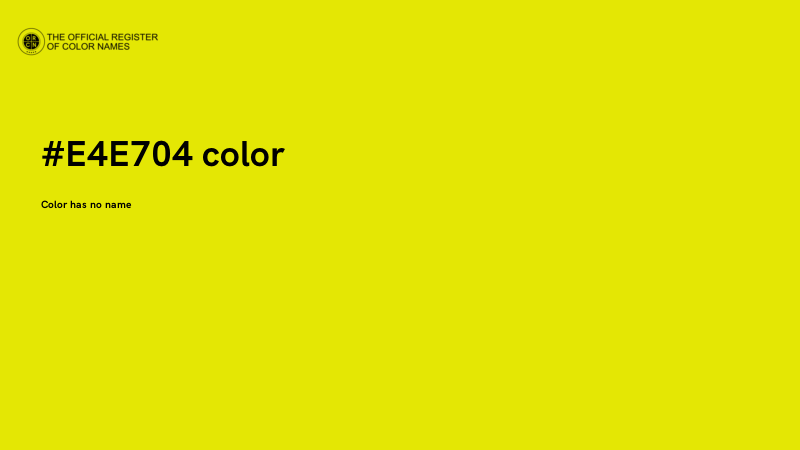#E4E704 color image