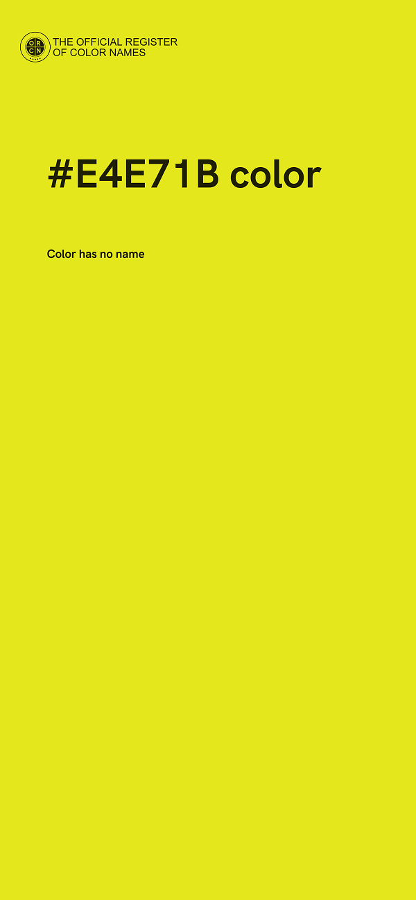 #E4E71B color image