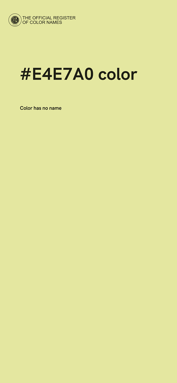 #E4E7A0 color image