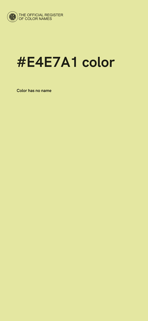 #E4E7A1 color image