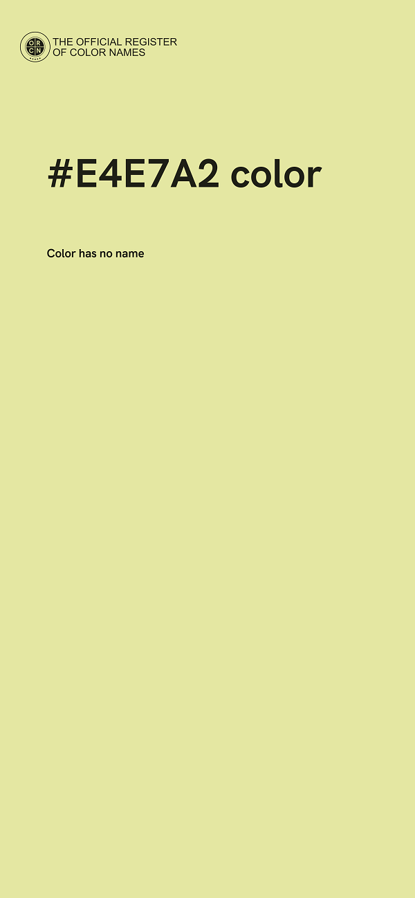 #E4E7A2 color image