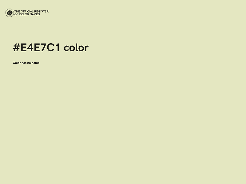 #E4E7C1 color image