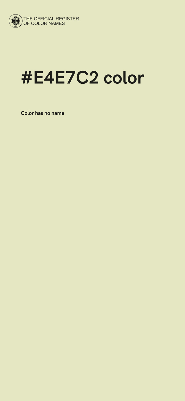 #E4E7C2 color image