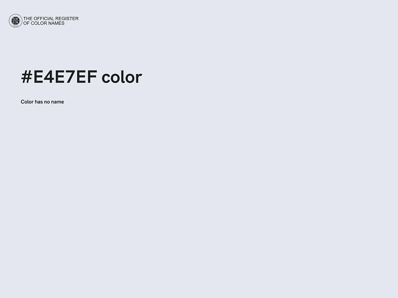 #E4E7EF color image