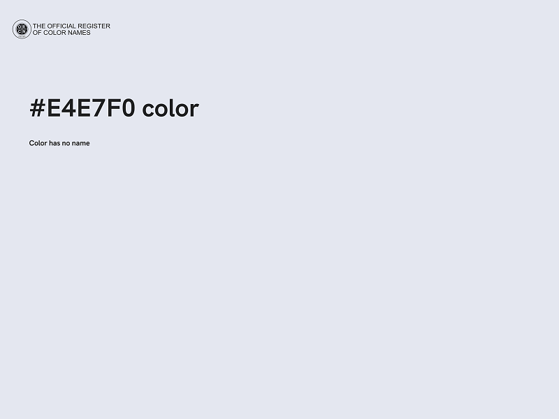 #E4E7F0 color image