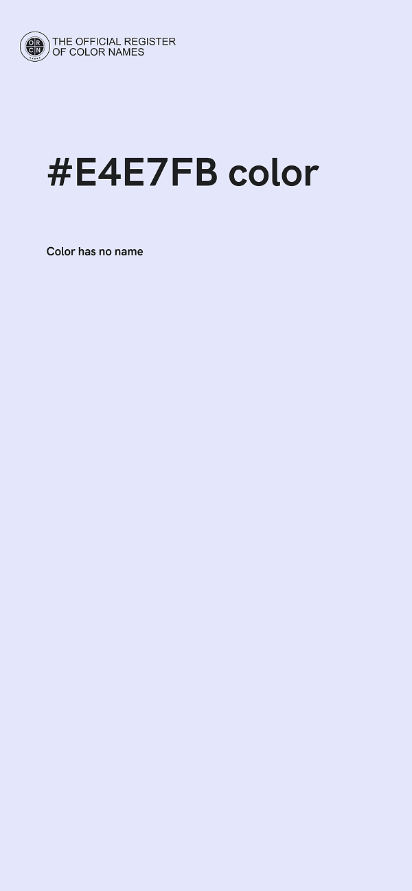 #E4E7FB color image