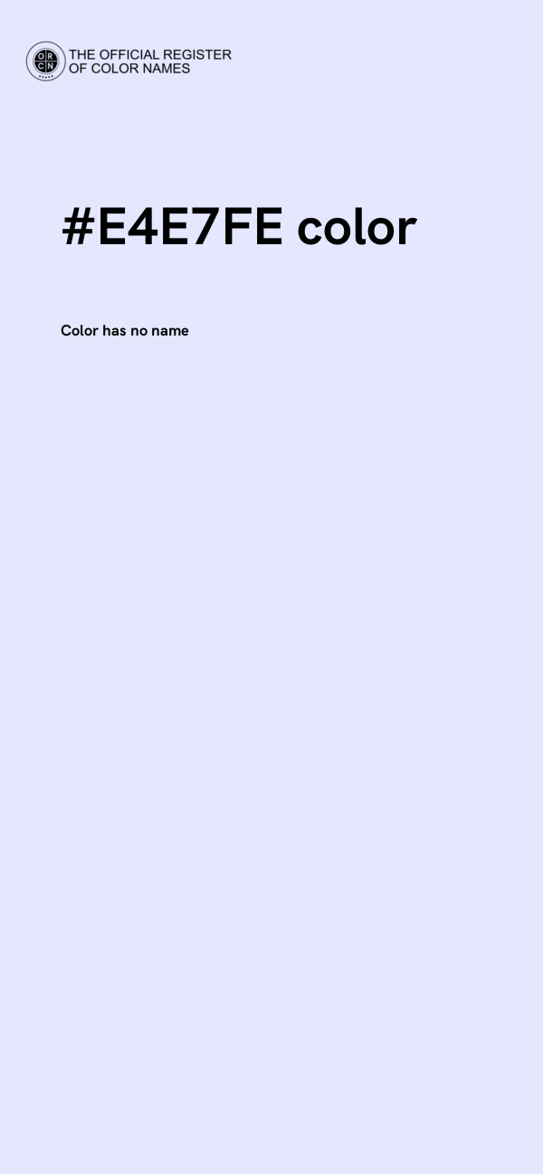 #E4E7FE color image