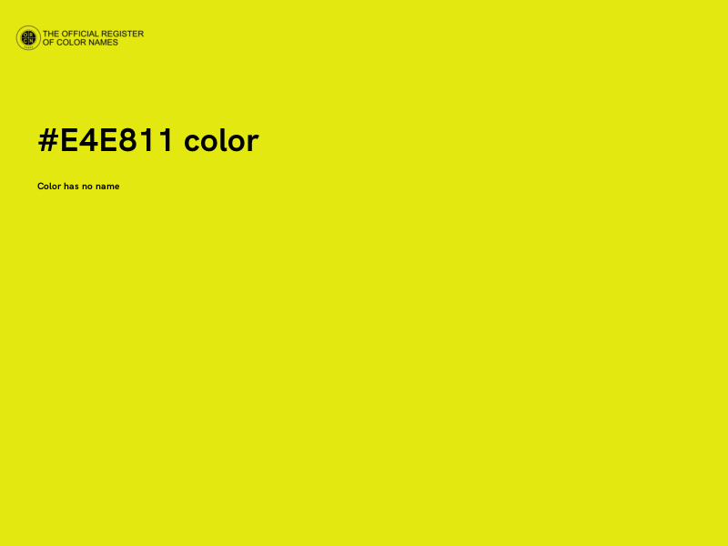 #E4E811 color image