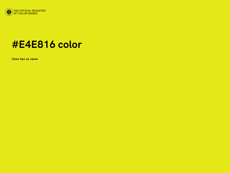 #E4E816 color image