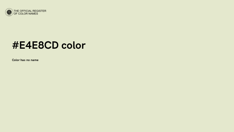 #E4E8CD color image