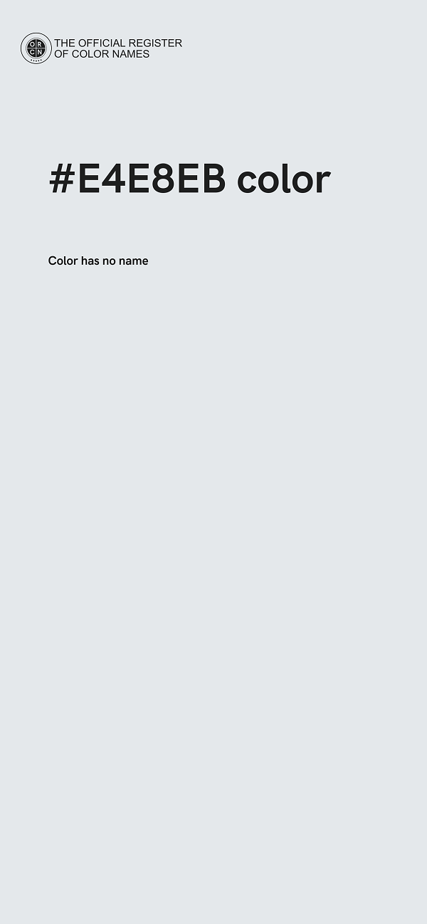 #E4E8EB color image