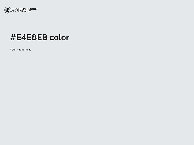 #E4E8EB color image