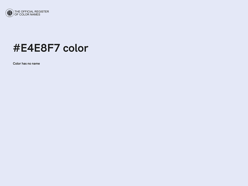 #E4E8F7 color image