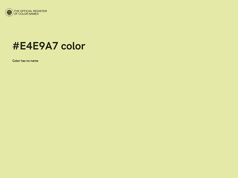 #E4E9A7 color image