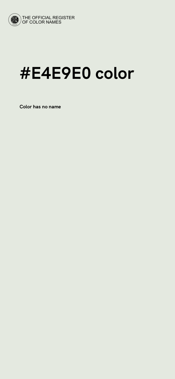 #E4E9E0 color image