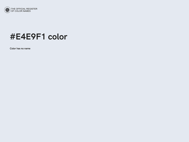 #E4E9F1 color image