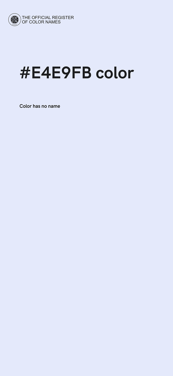 #E4E9FB color image