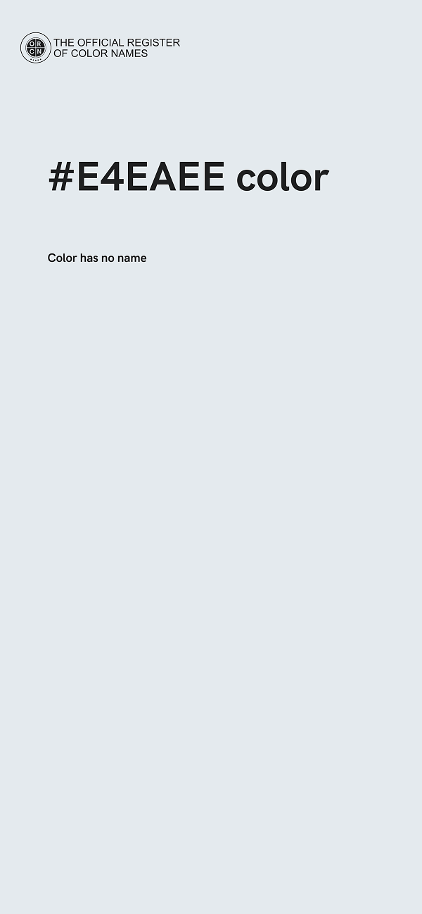 #E4EAEE color image