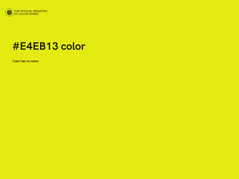 #E4EB13 color image