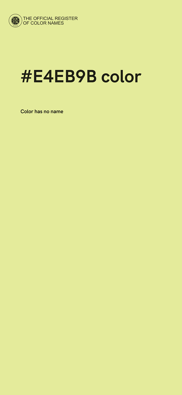 #E4EB9B color image