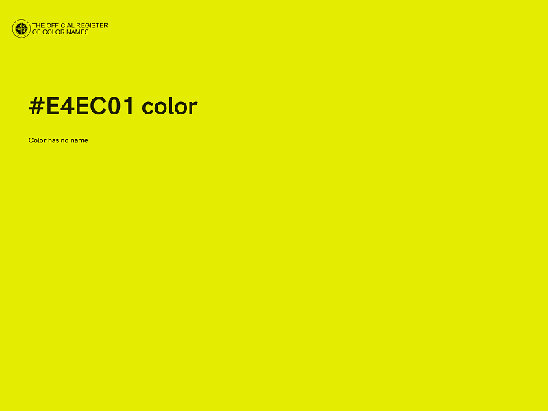 #E4EC01 color image