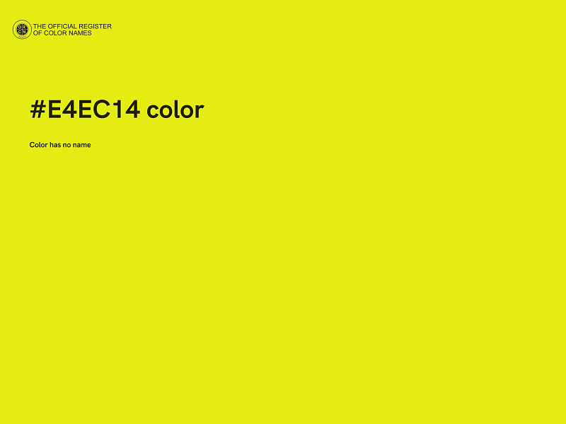 #E4EC14 color image