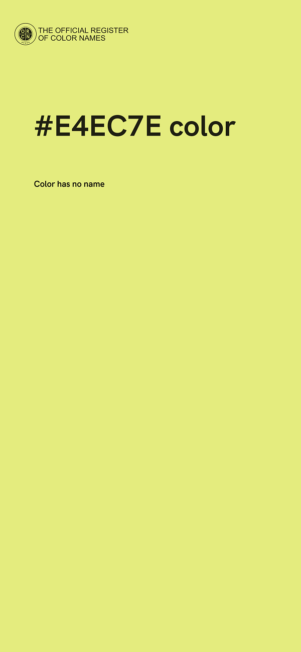 #E4EC7E color image