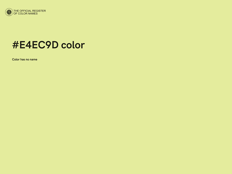 #E4EC9D color image