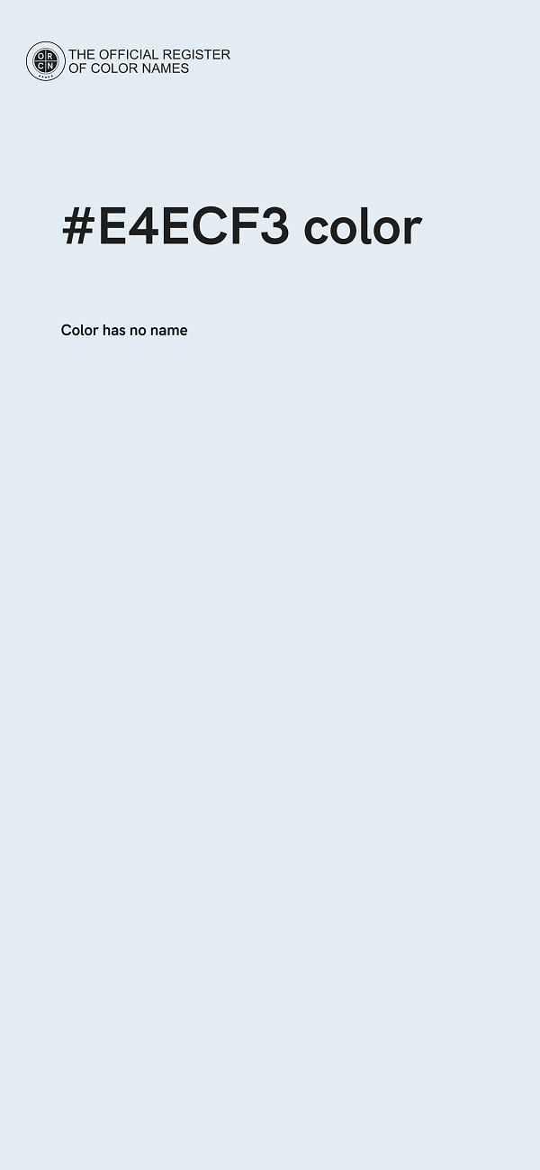 #E4ECF3 color image