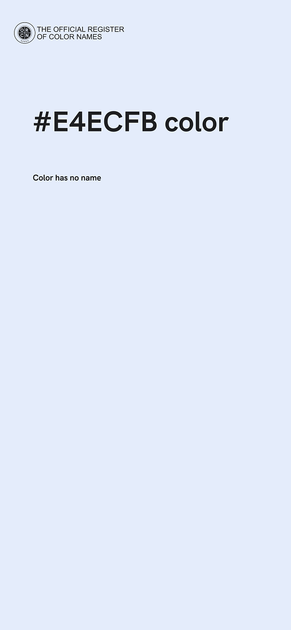 #E4ECFB color image
