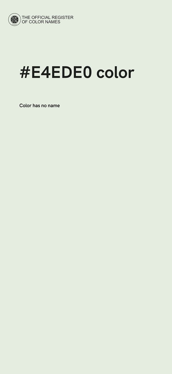 #E4EDE0 color image