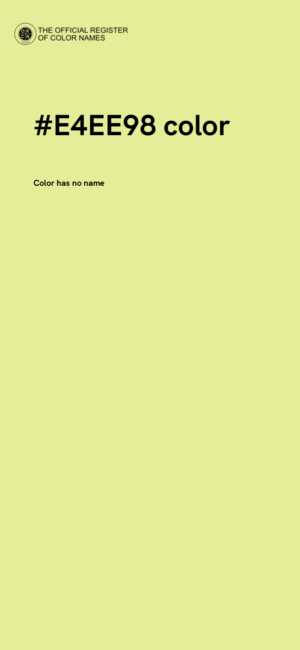 #E4EE98 color image