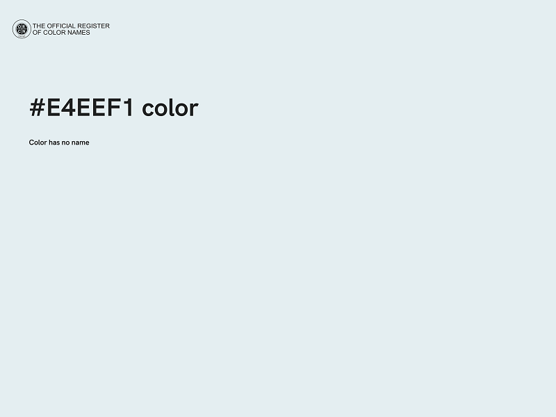 #E4EEF1 color image