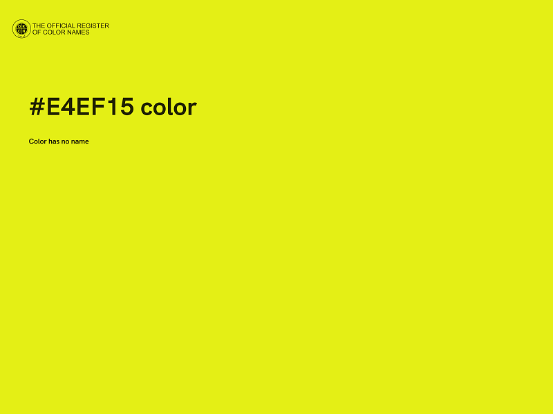 #E4EF15 color image