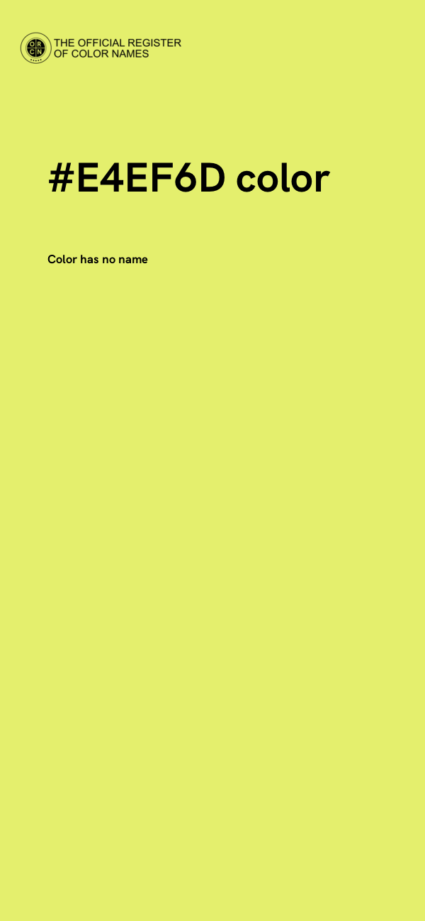 #E4EF6D color image