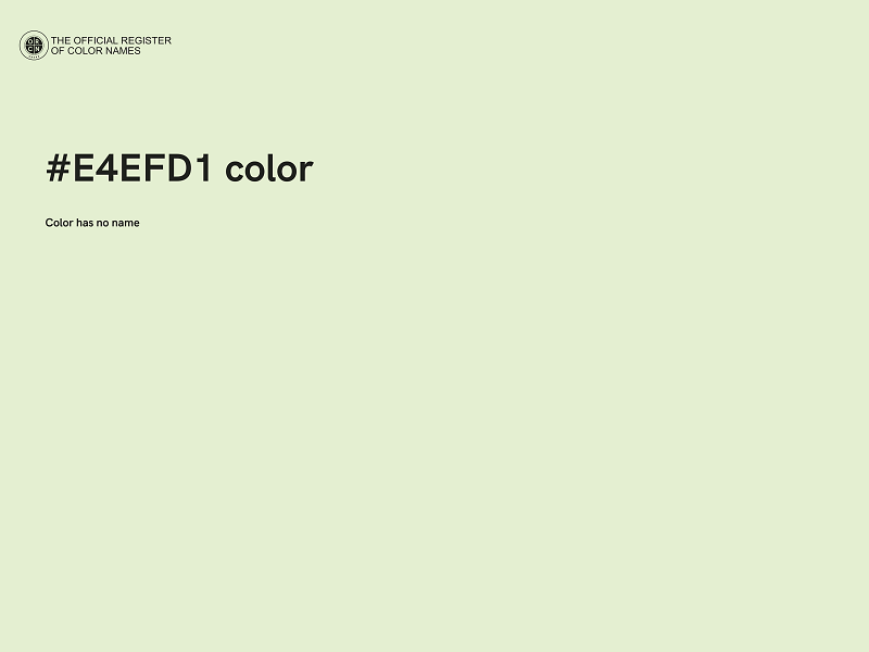 #E4EFD1 color image