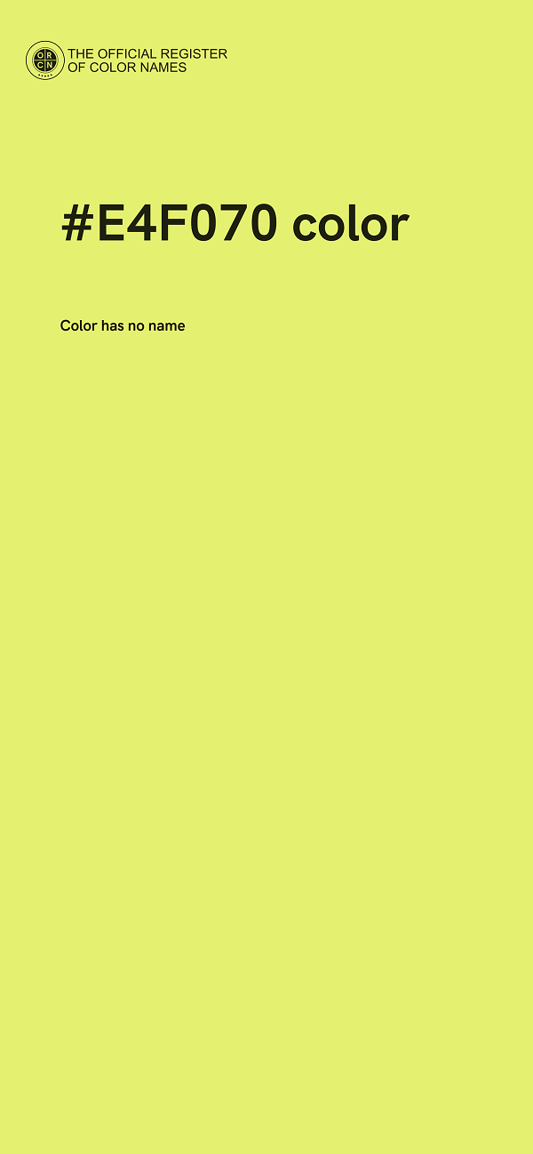 #E4F070 color image