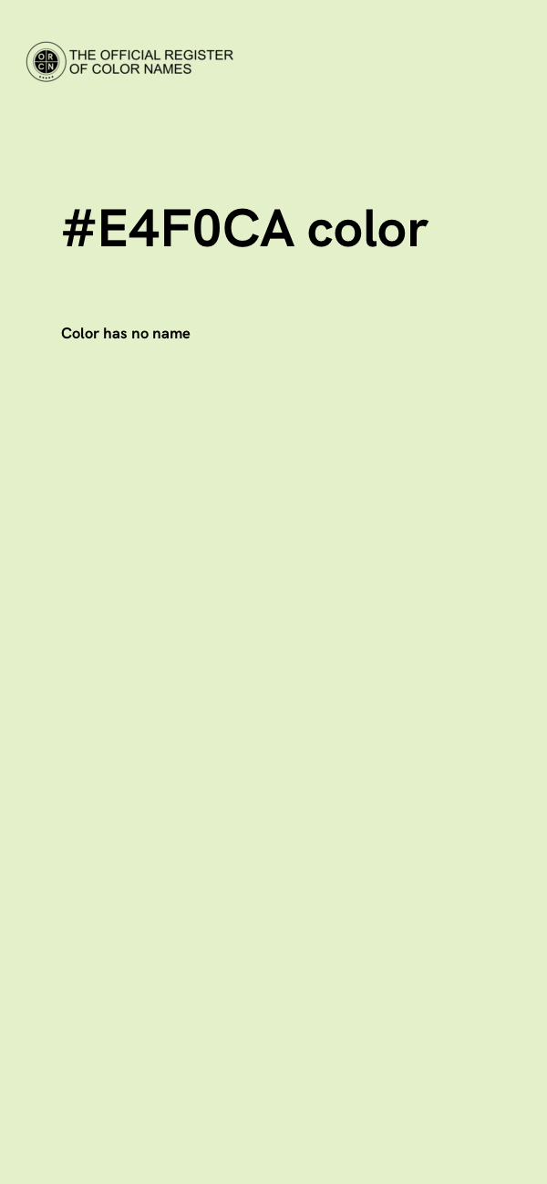 #E4F0CA color image