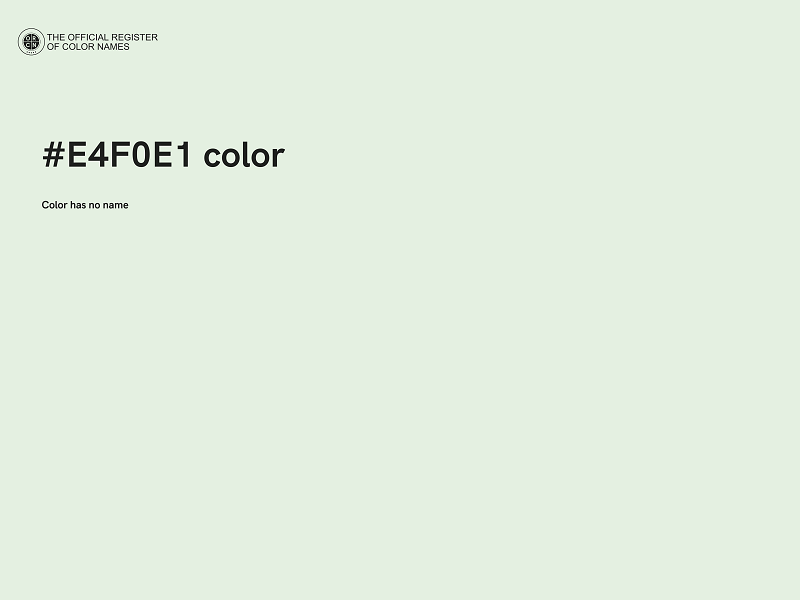 #E4F0E1 color image