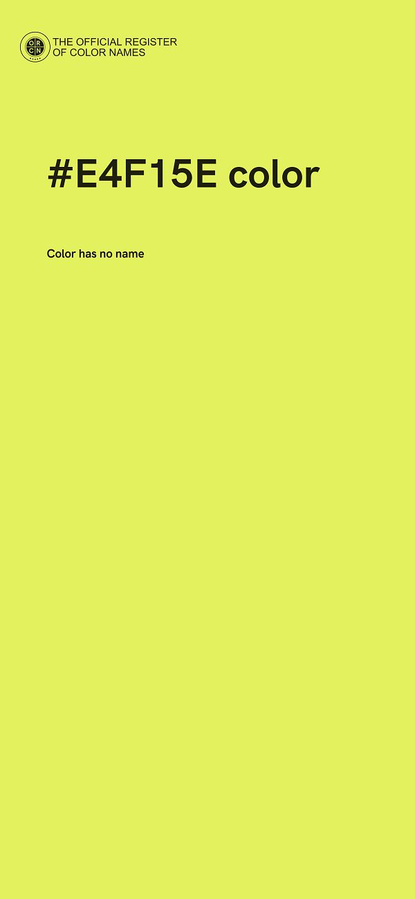 #E4F15E color image
