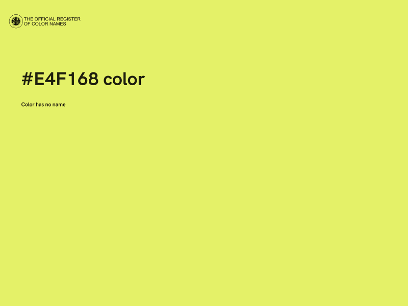 #E4F168 color image