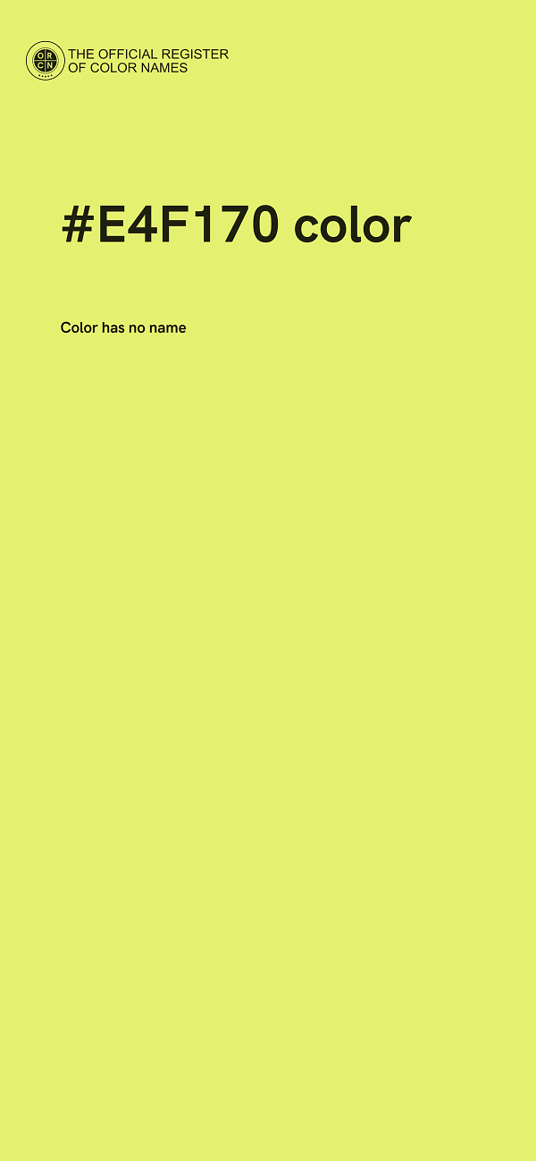 #E4F170 color image