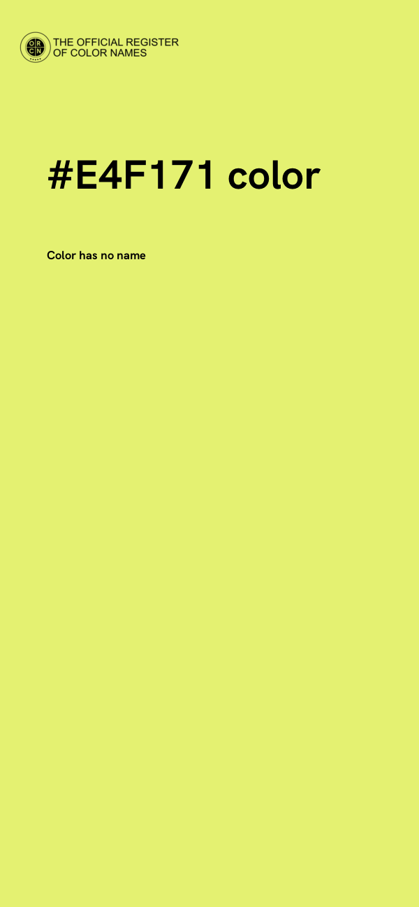 #E4F171 color image