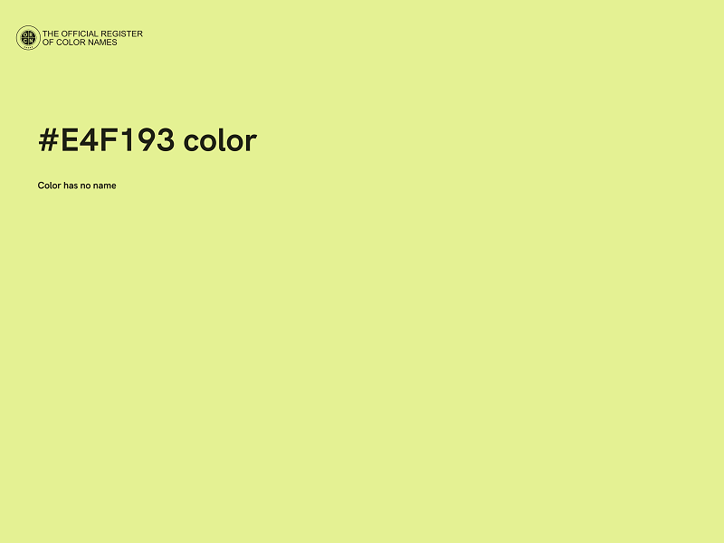 #E4F193 color image