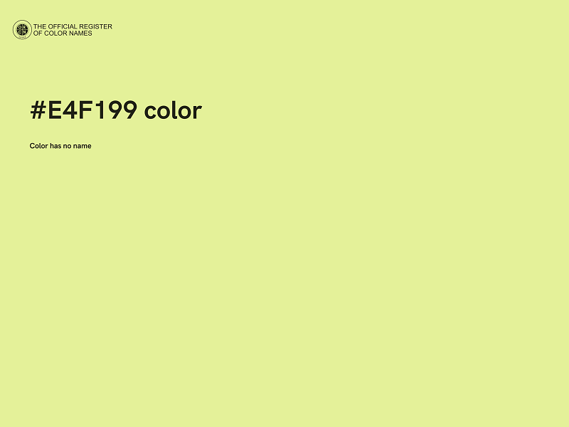 #E4F199 color image