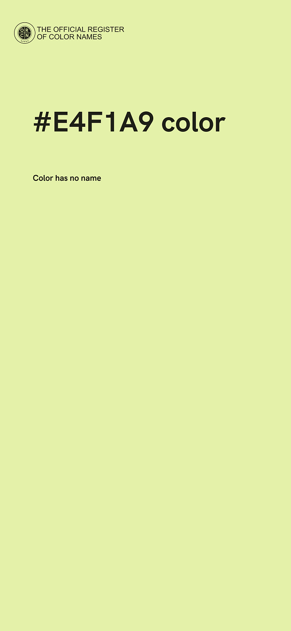 #E4F1A9 color image