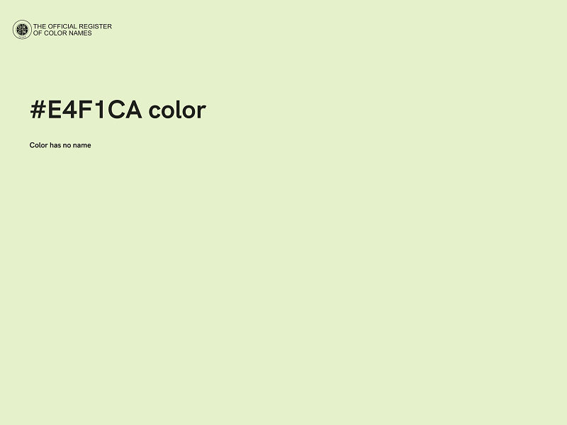 #E4F1CA color image