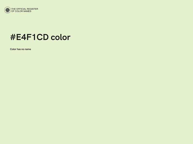 #E4F1CD color image