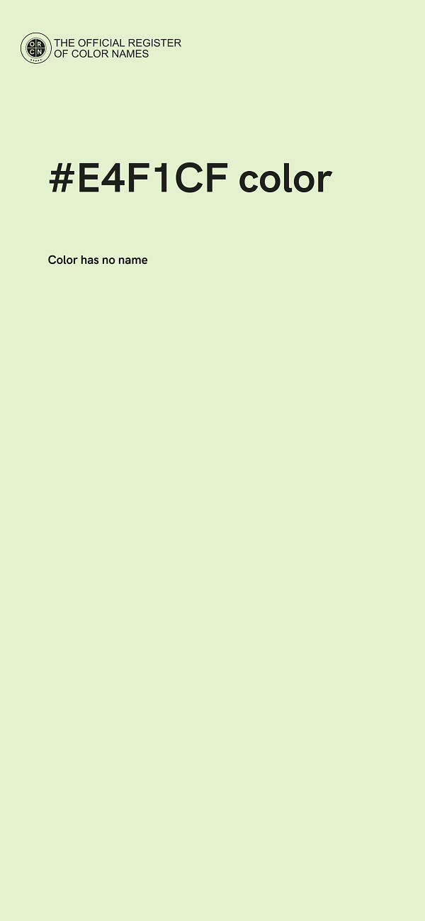 #E4F1CF color image