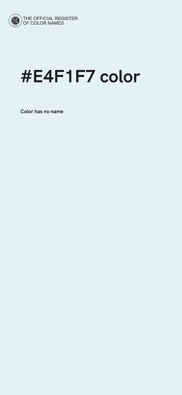 #E4F1F7 color image